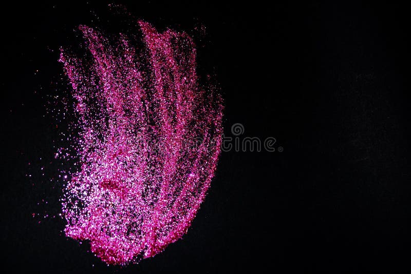 black and pink glitter background