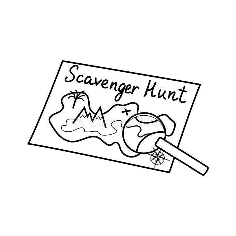 adult scavenger hunt clipart