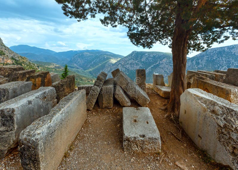 Scavi della città antica (Grecia) immagini stock Scavi della città antica (Grecia) immagini stock