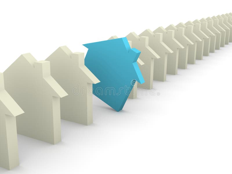 Scelta del concetto della casa royalty illustrazione gratis Scelta del concetto della casa royalty illustrazione gratis