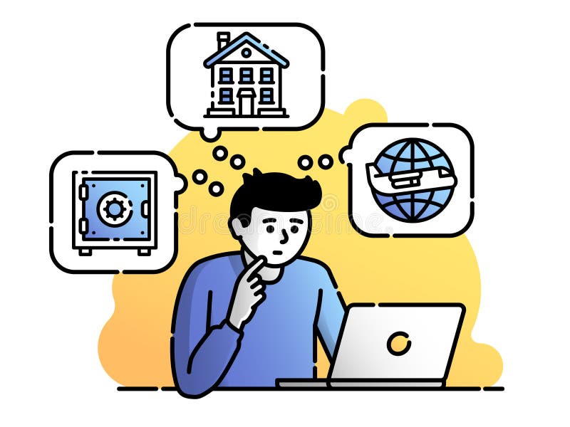 Scelta difficile Difficoltà per decidere che cosa fare illustrazione vettoriale Scelta difficile Difficoltà per decidere che cosa fare illustrazione vettoriale
