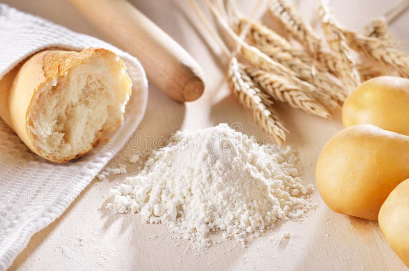 Scena del pane casalingo immagine stock Scena del pane casalingo immagine stock