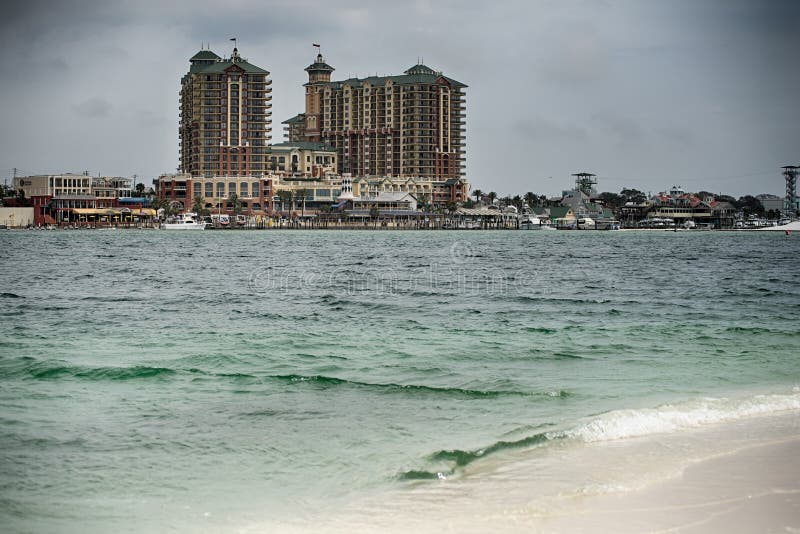 Scene della spiaggia di Destin Florida fotografia stock Scene della spiaggia di Destin Florida fotografia stock