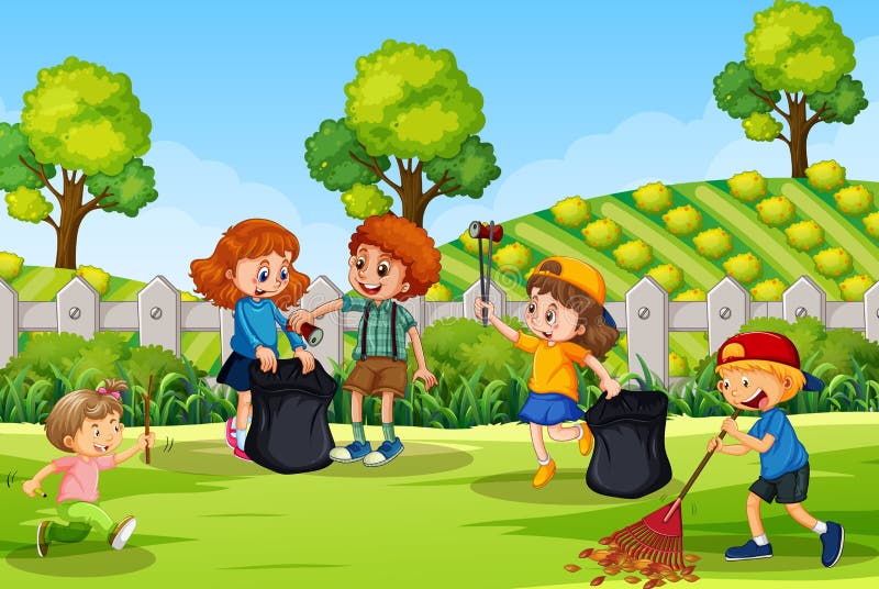 Cleaning Park Stock Illustrations – 2,845 Cleaning Park Stock ...