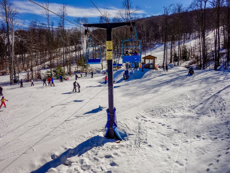 Scenery Around Timberline Ski Resort West Virginia Editorial Stock