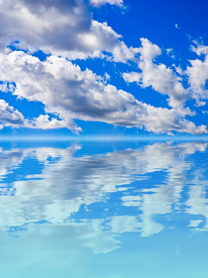 Scenery Background - Clouds In A Blue Sky Stock Photography - Image