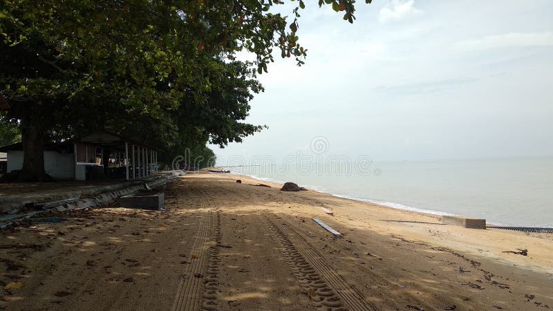 Scenery Of Pantai Pengkalan Balak  Melaka Stock Image 