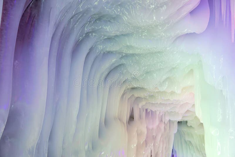 Ice cave royalty free stock photo