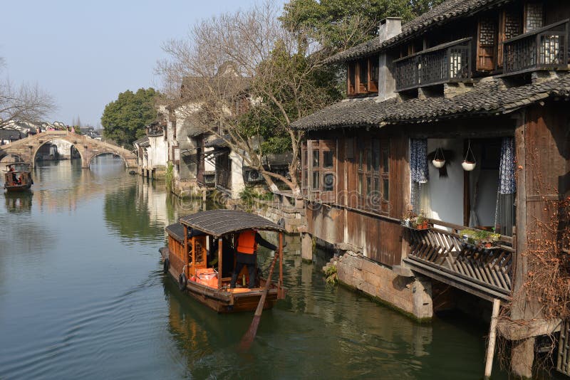 The scenery of Wuzhen town in Zhejiang, China