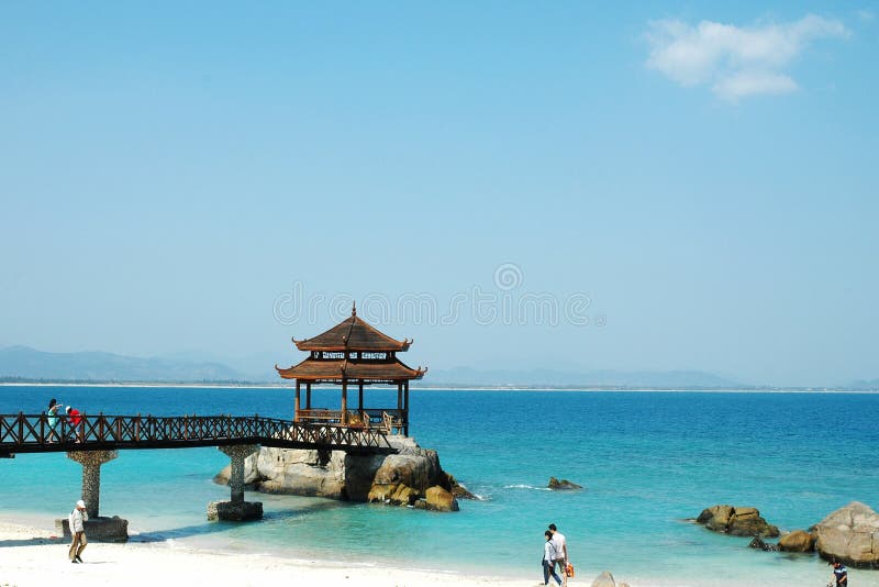 Scenery of wuzhizhou island:pavilion