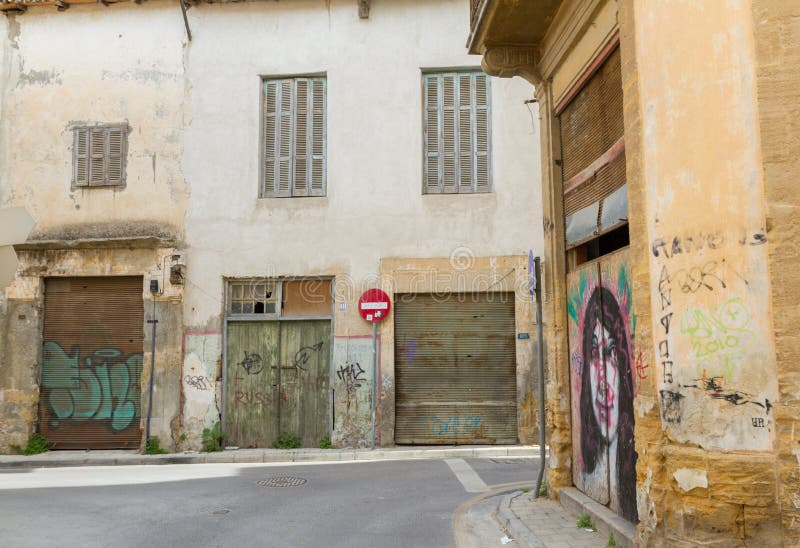 Scenic alleys in the Old Nicosia city centre.