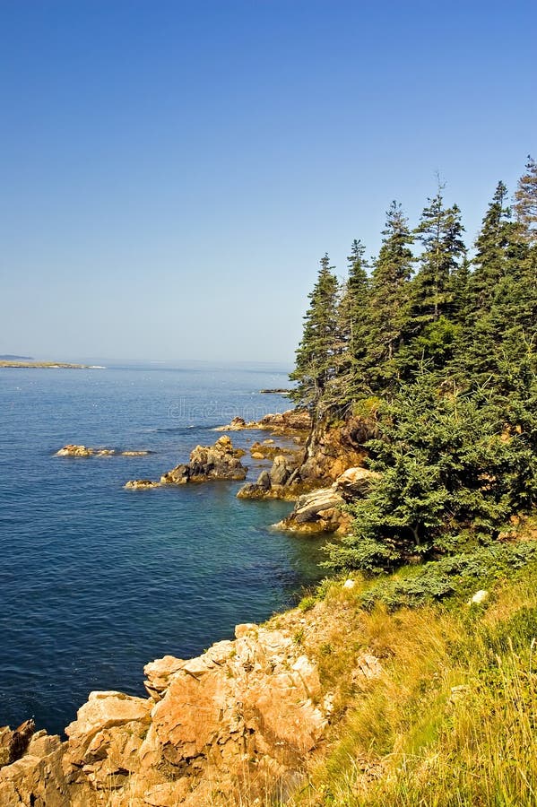 Scenic coastline of Maine
