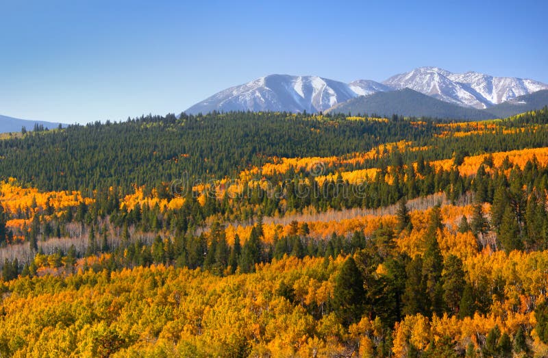 Kebler Pass Fall Mountains stock photo. Image of mountain - 28206