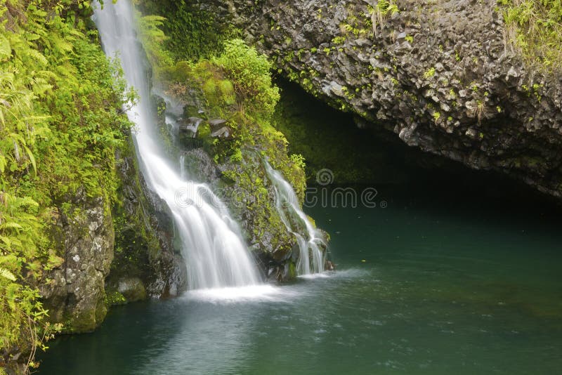 Scenic Hawaiian Waterfall