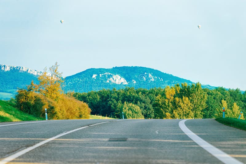 Scenic landscape with road in Slovenia Julian Alps royalty free stock photo Scenic landscape with road in Slovenia Julian Alps royalty free stock photo