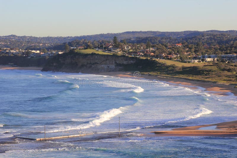 Mona Vale Beach and Rock Pool Australia Stock Image Image of coast