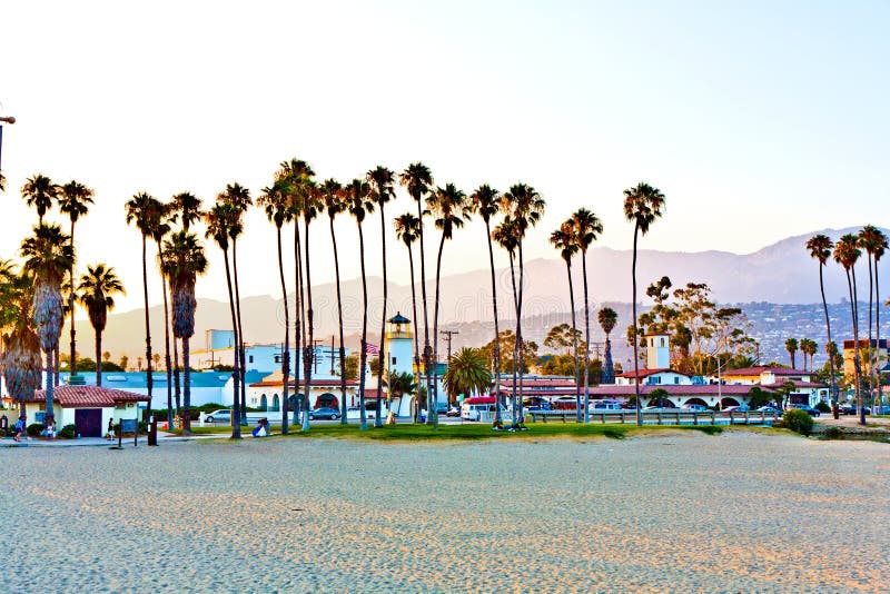 Scenic pier in Santa Barbara royalty free stock photography Scenic pier in Santa Barbara royalty free stock photography