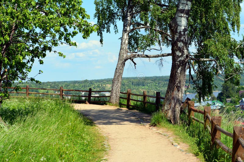 Scenic Road on the Cliff of the River Stock Image Image of cliff