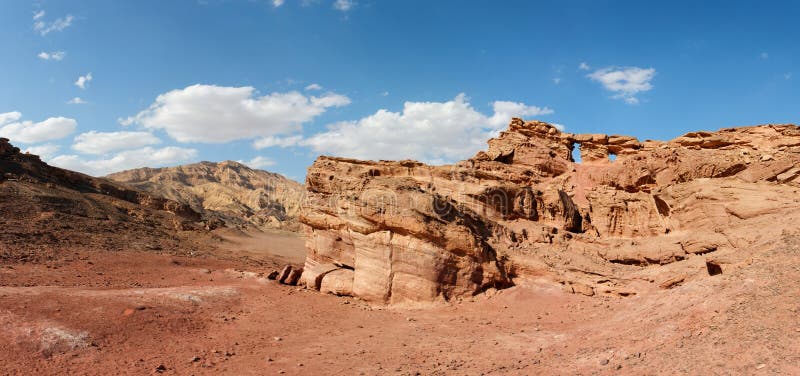 Scenic rocky desert landscape