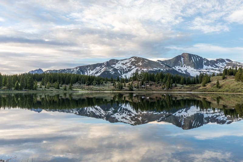 Mountain Lake Sunrise Reflection Landscape