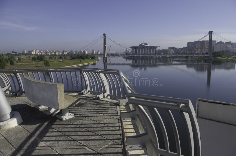 Scenic view bridge deck in Putrajaya