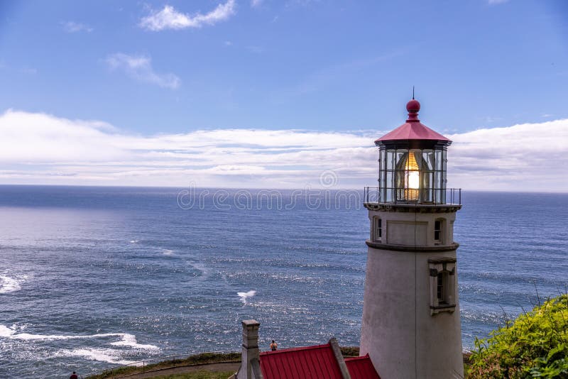 Scenic view of a Heceta Head lighthouse