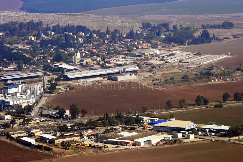 Scenic view on Israel valley royalty free stock image