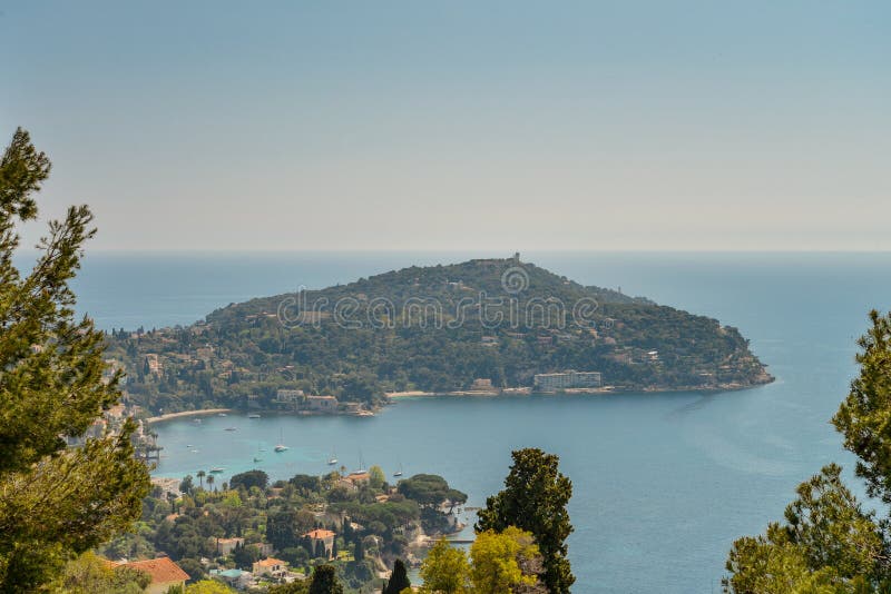 Scenic View of the Mediterranean Coastline Stock Image - Image of color ...