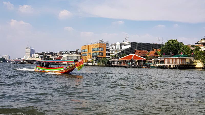 Scenic view of riverside at Bangkok