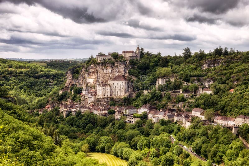 An image showing the Home to the black virgin - Rocamadour as a famous landmark of France