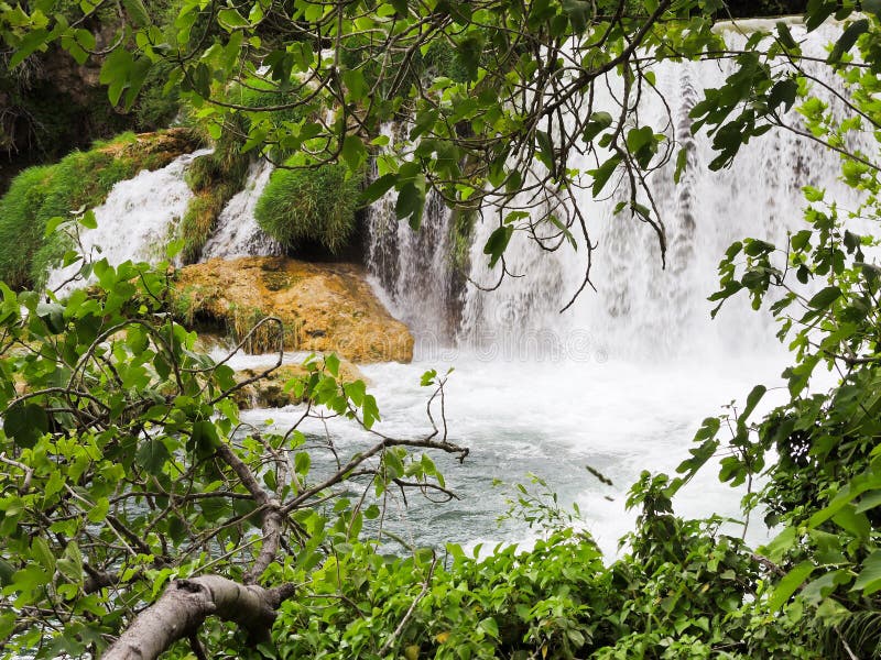 Scenic view of waterfall in Kornati park, Dalmatia