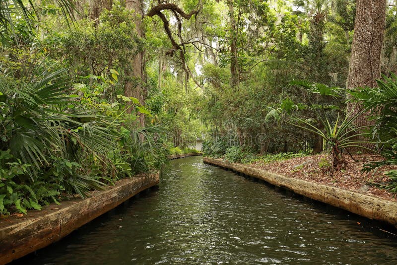 Scenic View of Winter Park Canal royalty free stock photo