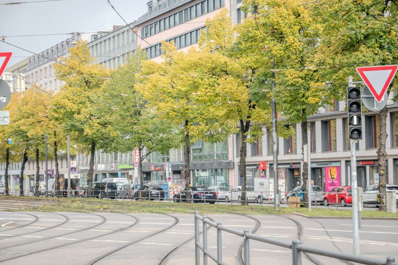 Scenic views around munich germany in autumn season stock photo