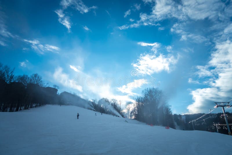 Scenic views around sugar mountain ski resort in north carolina