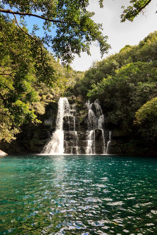 Mauritius Island on Instagram: Eau Bleue waterfall What place