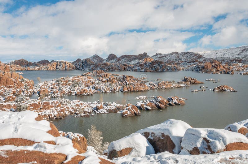 Winter Scenic At Watson Lake Prescott Arizona Stock Image ...