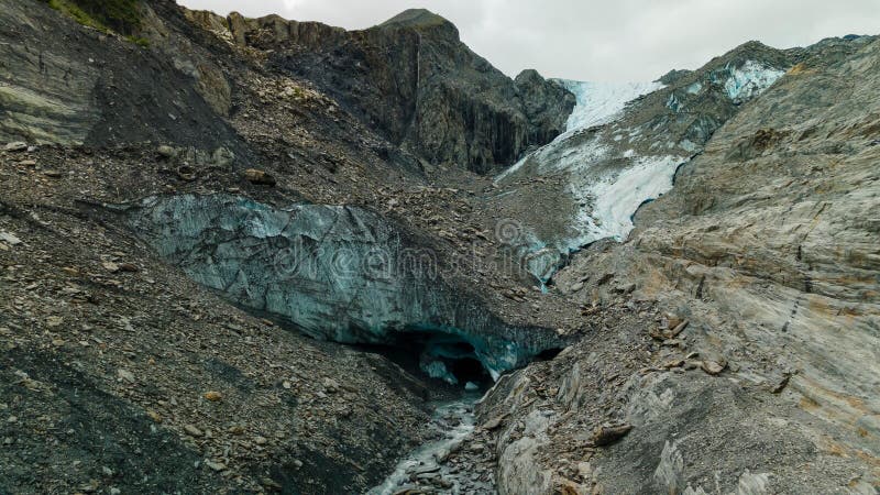 Sceniczny widok lodowca Warington w stanie valdez alaska usa obraz stock