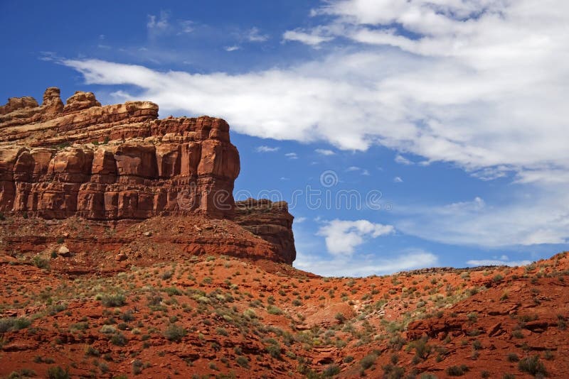 Scenic Desert Landscape in the Valley of the Gods, Utah. Scenic Desert Landscape in the Valley of the Gods, Utah