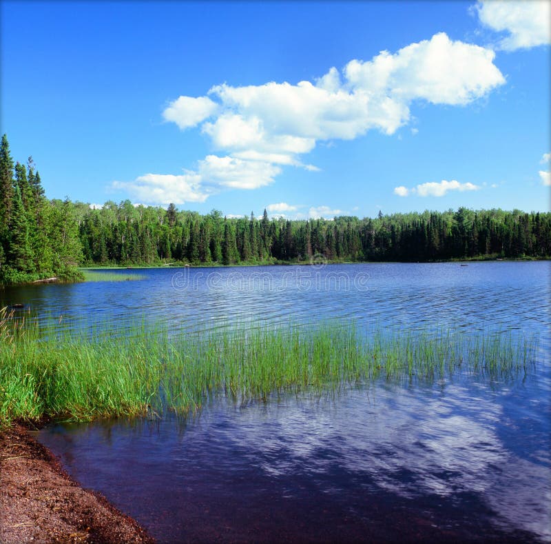 Sceniska Homer Lake - nordostliga Minnesota