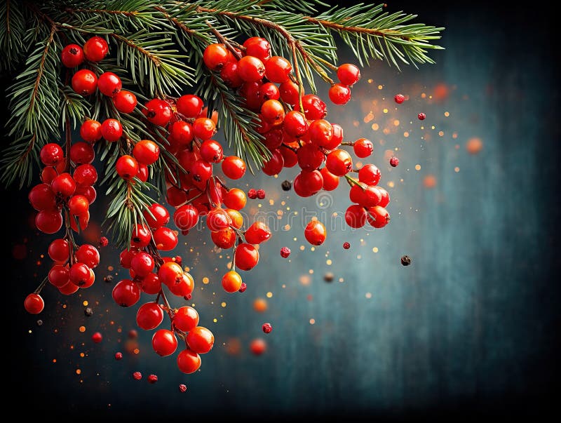 Scent of a fresh Christmas tree stock photo