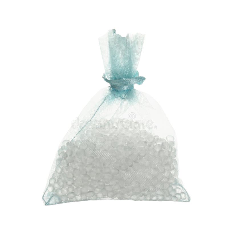 Scented Sachet with Aroma Beads Isolated on White Stock Photo Image