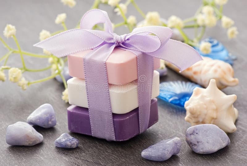 Scented Soap stock photo. Image of luxury, flower, bath 16778088
