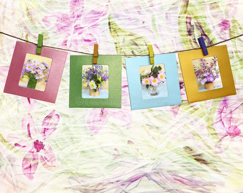 Schone Fotos Von Blumenstraussen Von Blumen Innerhalb Eines Kleidungsstiftes Stockbild Bild Von Kleidungsstiftes Schone