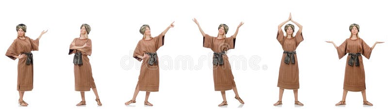 Sch?ne religi?se Nonne lokalisiert auf Wei? lizenzfreie stockfotos Sch?ne religi?se Nonne lokalisiert auf Wei? lizenzfreie stockfotos