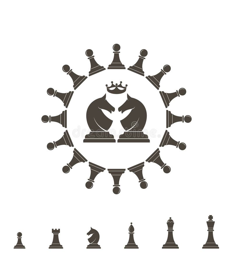 Schaakstuk Vector Illustratie Vector Illustratie - Illustration of raad ...