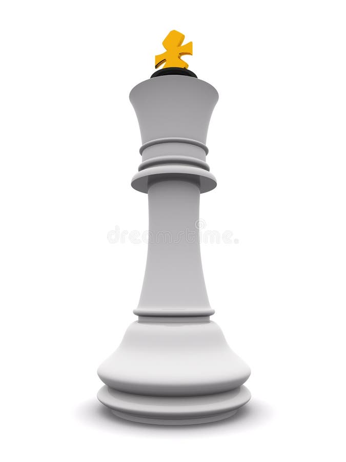 3d Rendering Schach Stück Königin Auf Weiß Stockfoto und mehr