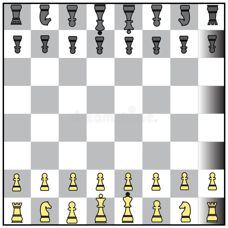 Schach schieramento stock abbildung. Illustration von