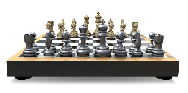 Schach-Vorstand-Rückseite stock abbildung