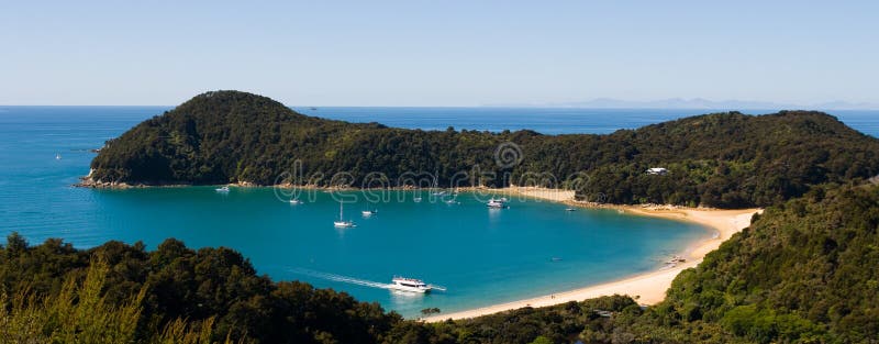 Abel Tasman Bucht lizenzfreie stockbilder
