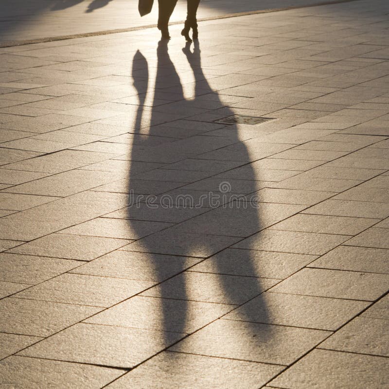 Schaduwen en silhouetten stock afbeeldingen